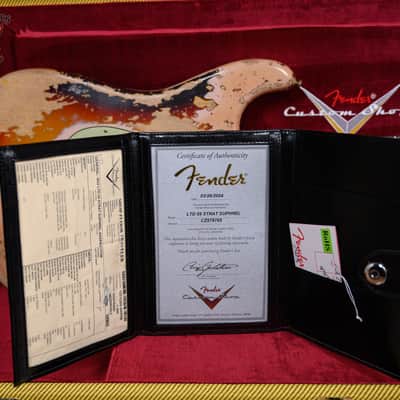 Fender Custom Shop W22 ‘59 Stratocaster Super Heavy Relic Aged Dirty Shell Pink over Chocolate 3-Tone Sunburst 2024 w/OHSC image 14