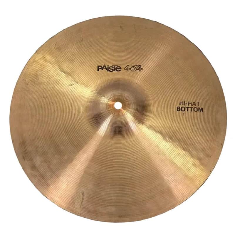 Used Paiste 404 Hi Hat Cymbal Bottom 14" - Very Good image 1