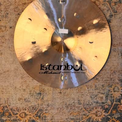 DARK 1/2 LATHE ISTANBUL Mehmet Hamer 16” SPLIT CRASH 914 g PERFECT Turk Traditional image 2