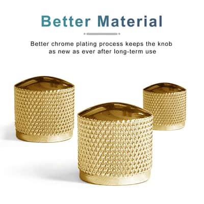 4pcs Metal Volume Tone Dome Tone Guitar Speed Control Knobs with Allen Keys Screws Set for Fender Strat Telecaster Gibson Les Paul Electric Guitar or Bass(Gold) image 2