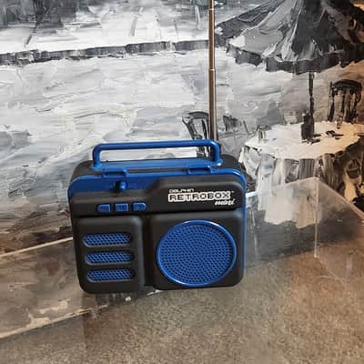 Dolphin Dolphin Retrobox Mini RTX-10 - Bluetooth Speakers with FM Radio, 2001 - Blue image 2