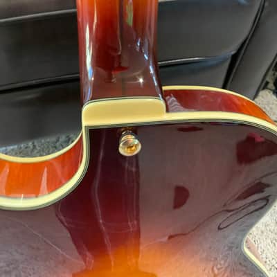 D'Angelico Excel EX-SS Semi-Hollow with Stop-Bar Tailpiece, 2016 Iced Tea Burst image 10