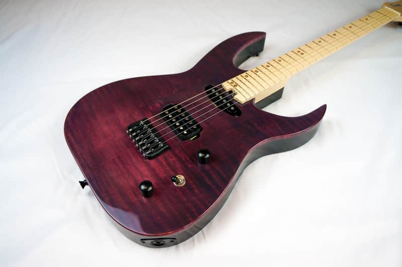 Swisher Handmade Machine 6 2022 Merlot Electric Guitar image 1
