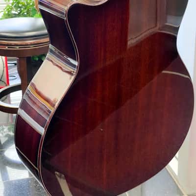 Taylor 524ce Grand Auditorium Cutaway Mahogany Ebony Binding Acoustic-Electric Guitar w/Case image 4