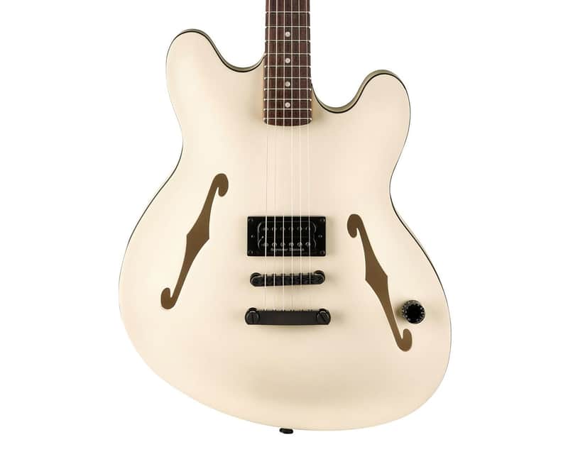 Used Fender Tom DeLonge Signature Starcaster - Satin Olympic White image 1