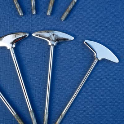 Sonor Teardrop Champion T-rods Tension Rods Bass Drum Lot of 8 Vintage image 8