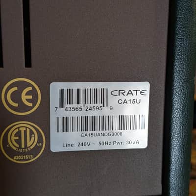Crate Cimarron CA15 12-Watt 1x8" Acoustic Guitar Combo 2000s - Green image 6