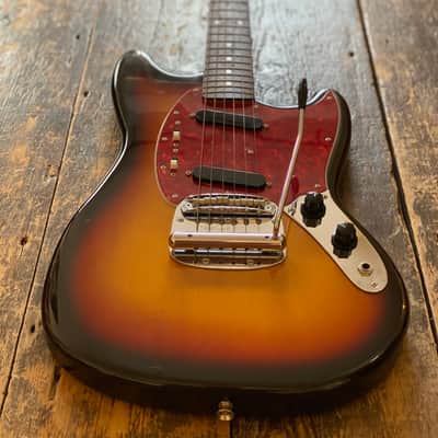 Fender 1969 Reissue Mustang Three Tone Sunburst MIJ Japan 2002 w/ Hardcase image 7