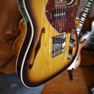 Warmoth Telecaster Semi Hollow , 2025, Exceptional condition & specs, ( Fender Licensed American Professional II Thinline equivalent) image 9