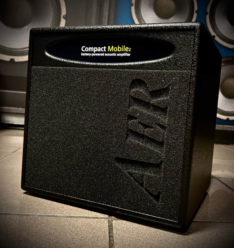 AER Compact Mobile2 Portable 60-Watt Acoustic Guitar Combo 2010s - Black image 1