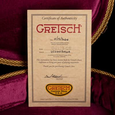 Gretsch Custom Shop Masterbuilt Chad Henrichsen 1959 Duo Jet NOS Olympic White image 15