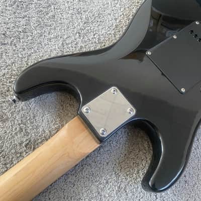 Black Single Humbucker Electric Guitar, Solid Basswood Body, Maple Neck, Rosewood Fingerboard image 13