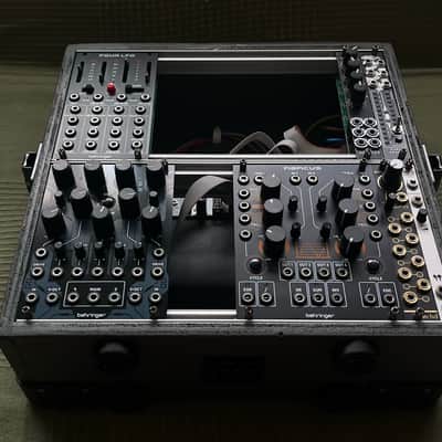 6U Eurorack Case Powered, 52 HP, patched resealable, modular synthesizer synth image 2