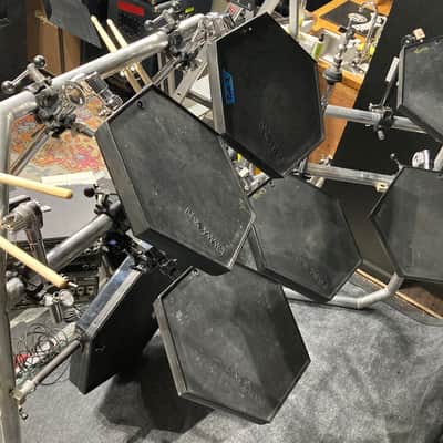 Simmons Rick Allen's Def Leppard, Hysteria Tour, Drum Set and Rack 1986-1987 - Black/Silver image 6