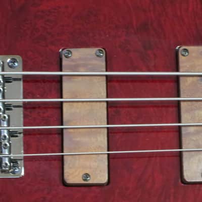 MTD Kingston Z4 4 String Bass Guitar 2020 - Present Trans Cherry image 3