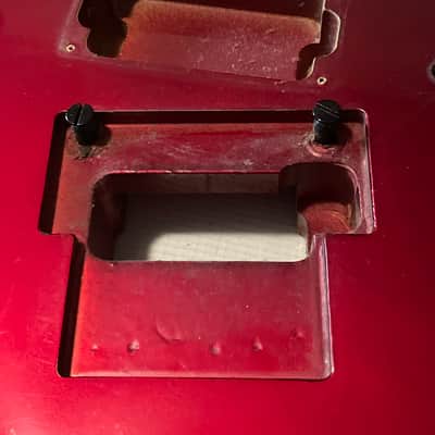 1980's Made in Japan Kramer F-1000 Candy Apple Red Single Pickup Guitar Body Floyd Ready image 5