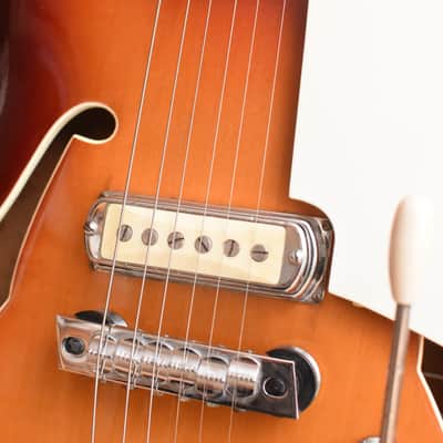 Astro Semi Acoustic – RARE 1960s German Vintage Archtop Jazz Guitar Gitarre Hopf image 15