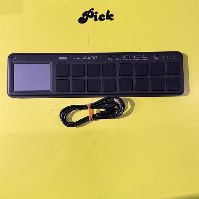 Korg nanoPAD2 Slimline USB MIDI Drum Pad Controller 2011 - Present - Black image 1