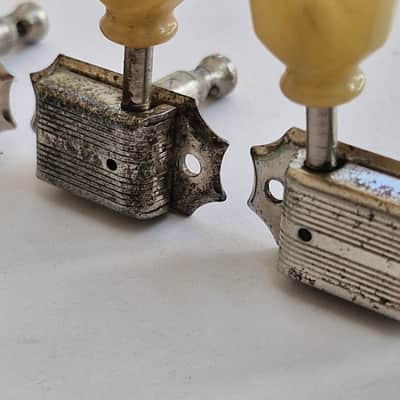 Kluson set of 6 (3+3) no line single ring tuners - 1953 - to mid 1956 image 9
