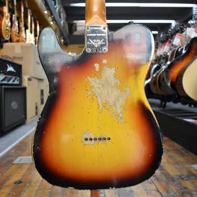 Fender Custom Shop Limited Edition Roasted Telecaster Pro Heavy Relic Electric Guitar 3-Color Sunburst w/Hard Case image 3