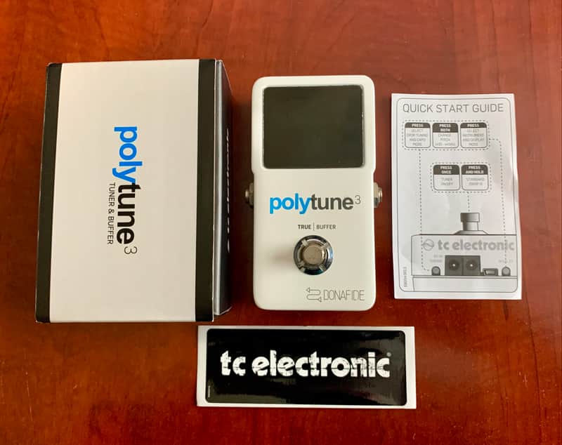 TC Electronic Polytune 3 Polyphonic Tuner Pedal 2017 - Present - White image 1