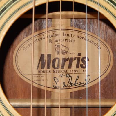 MADE IN JAPAN 1979 - MORRIS W40 - TERRIFIC - MARTIN D41 STYLE - ACOUSTIC GUITAR image 3