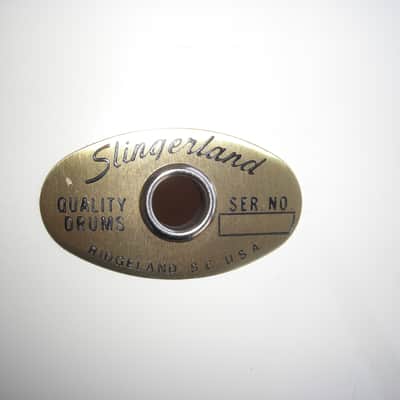 Slingerland HSS Lite 90s era White Lacquer Rack Tom 15X13 Stick Saver Hoops Beautiful NOS Cond! image 13