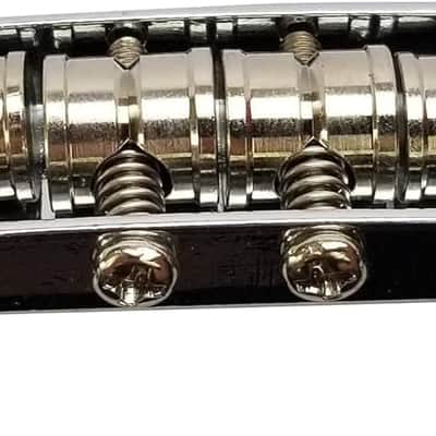 Mustang Bridge w/Large Saddles, also fits Fender Jaguar or Jazzmaster- Chrome image 1