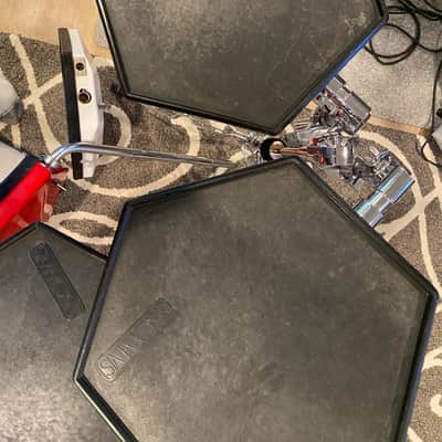Simmons SDS Red Hexagon Drum Pad 1980’s - Red image 2