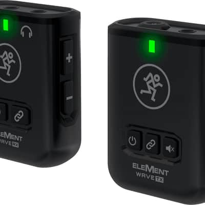 Mackie EleMent Wave LAV Wireless Microphone System | Transmitter & Receiver | Built-in Electret Microphone | Lavalier Microphone | Case & Accessories image 7