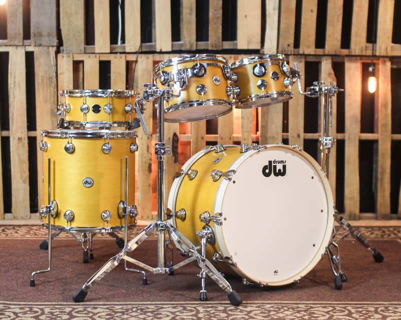 DW Collector's Santa Monica Amber Satin Oil Drum Set - 22,10,12,16,14sn - SO#1432855 image 1