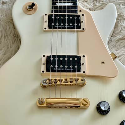 Gibson Les Paul Studio Alpine White Electric Guitar image 6