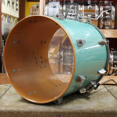 1980s Tama 16x16 Granstar Floor Tom in Nile Blue image 7