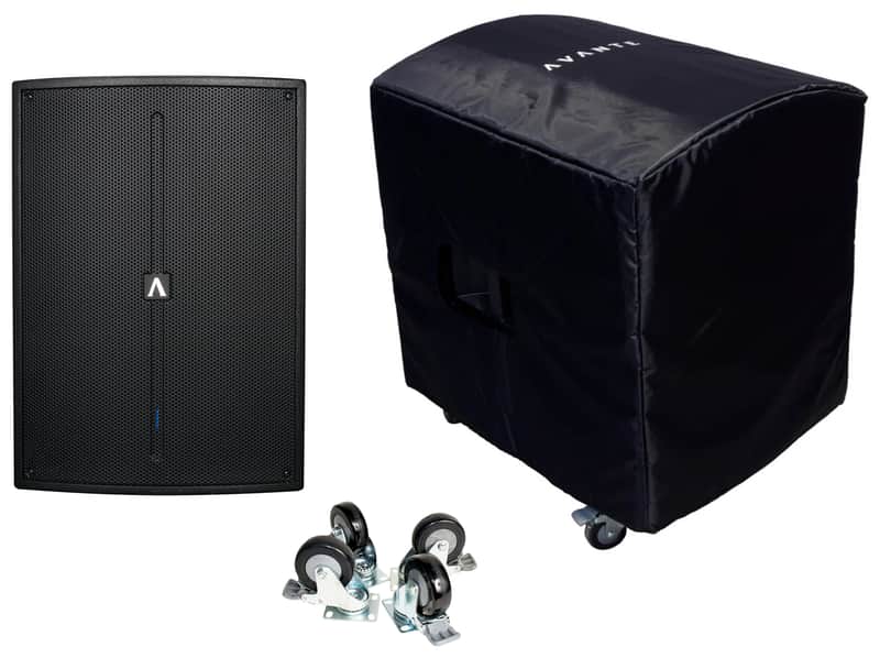Avante Audio A18S 1600W 18" Active DJ PA Subwoofer w/DSP/EQ+Casters+Padded Cover image 1