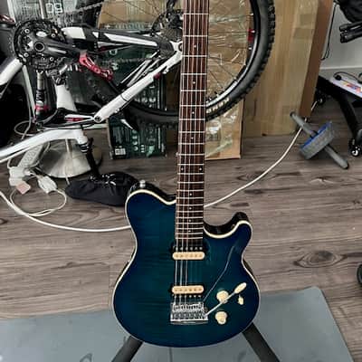 Ernie Ball Music Man Axis Super Sport 2016 - Blue image 4