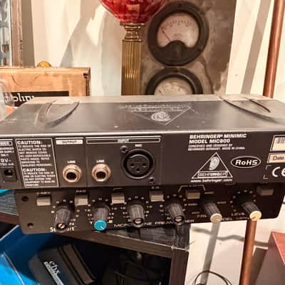 Behringer MIC800 Mini Mic Modeling Preamp 2000s - Silver image 2