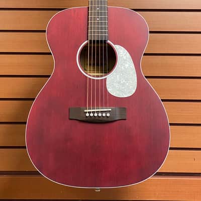 Aria 101UP Urban Player Acoustic Guitar Stained Red image 1
