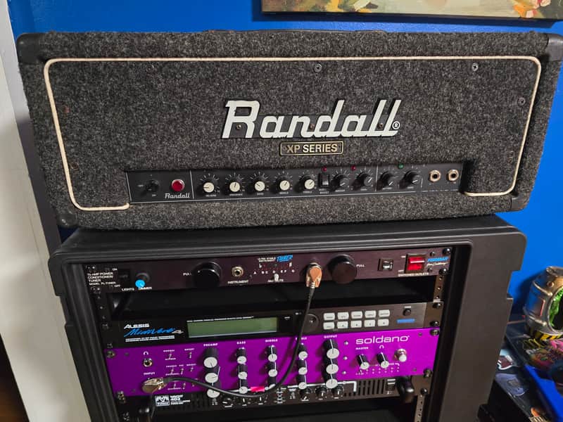 Randall RG80ES 2-Channel 100-Watt Solid State Guitar Amp Head 1980s - Black image 1