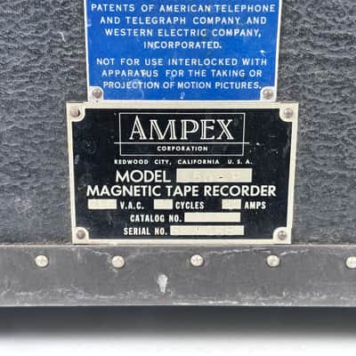 Ampex 350 / 351 Reel To Reel Transport Magnetic Tape Recorder w/ Original Case image 4