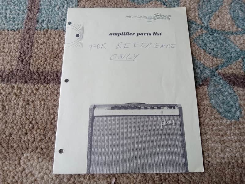 Vintage 1965 Gibson Amplifier Parts/Price List! Rare, Original Case Candy, Paperwork! image 1
