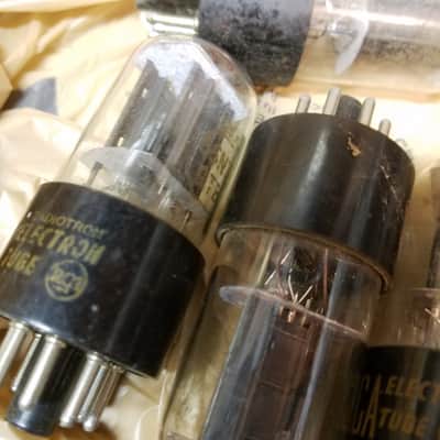 RCA ONE (1) 6SN7GTB AT1000 TESTED Vacuum Tube T10 orange ink dual triode 1960-1964 image 4