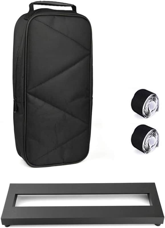 Pedal Board for Guitar Bass Effects Pedal Small Mini Pedalboard with Carry Bag, 2PCS Pedal Board Tape 15 x 5 inch image 1
