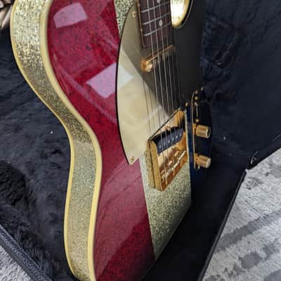 Fender Buck Owens Telecaster 2003 - Red, Silver & Blue Sparkle image 8