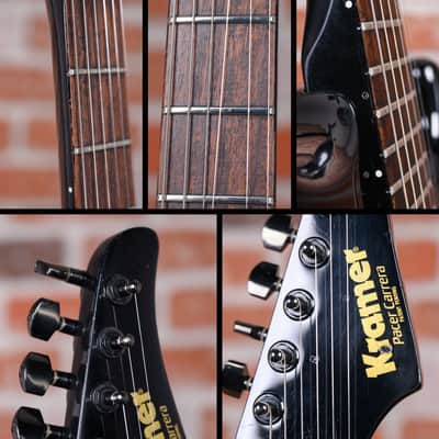 Kramer USA Pacer Carrera Black 1985 w/Hard Shell Case (Refin) image 12