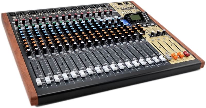 TASCAM Model 24 Multi-Track Live Recording Console with USB Audio Interface and Analog Mixer image 1