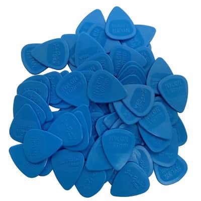 Dunlop Guitar Picks Nylon MIDI 72 Pack 1.07mm Blue image 1