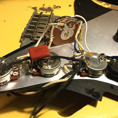 USA Relic Strat Style Electric Guitar Road Worn Yellow by Nate's Relic Guitars image 12