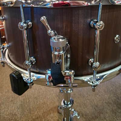 Tama S.L.P. G-Walnut 6.5x14 Snare Drum - Matte Black Walnut image 5