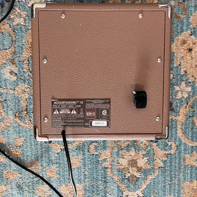 Fender Acoustasonic 15 2-Channel 15-Watt 1x6" Acoustic Guitar Amp 2013 - Present - Brown image 2