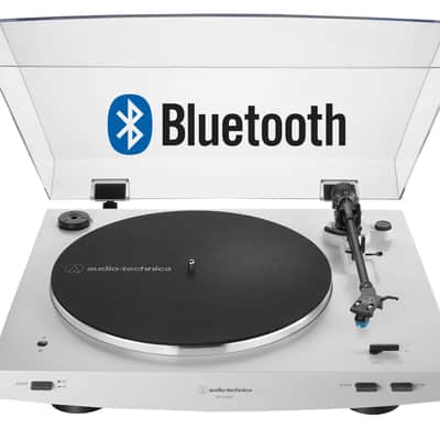 Audio-Technica AT-LP3XBT-White Automatic Belt Drive Turntable Package with Edifier MR3 Bluetooth image 2